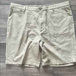 Greg Norman Collection Light Beige Flat Front Shorts